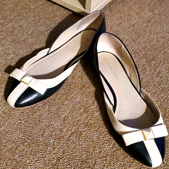 Trina Turk Leather Flats - Picture 1 of 6